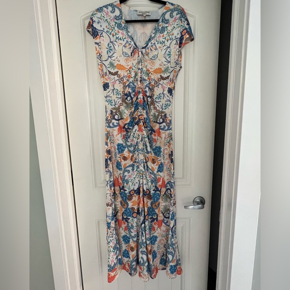 Izidora Ruched Cap Sleeve Jersey Dress - Picture 7 of 7